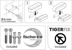 Tiger 2-Store - Wandrekje / Douchemandje - 25 Cm - Zwart 30 Tiger 2-Store - Wandrekje / Douchemandje - 25 Cm - Zwart -Badkamerartikelen Winkel 1200x836