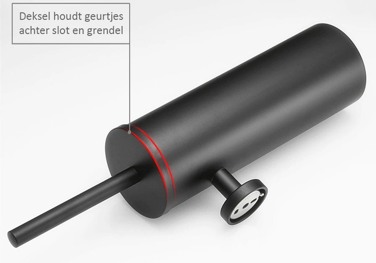 Merkloos Wc Borstel – Toiletborstel – Zwart – Met Houder – Hangend 6 Merkloos Wc Borstel – Toiletborstel – Zwart – Met Houder – Hangend - Afbeelding 4