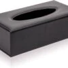 Merkloos Decopatent® Tissue Box Kunstleer - Tissues Tissuedoos - Luxe Doos Voor Servetten - Zakdoekjeshouder - Tissue Box Houder - Zwart -Badkamerartikelen Winkel 1200x846 1