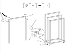 Sealskin Tube - Handdoekrek Vrijstaand - Zwart -Badkamerartikelen Winkel 1200x848