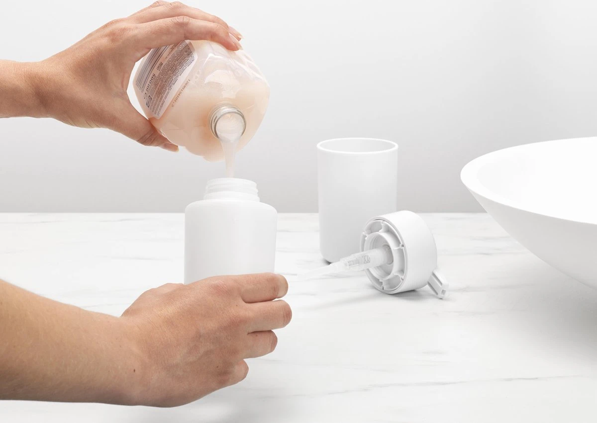 Brabantia ReNew Zeepdispenser - 250 Ml - White 7 Brabantia ReNew Zeepdispenser - 250 Ml - White - Afbeelding 5