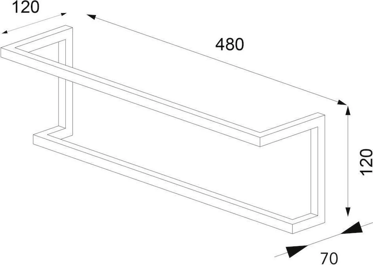 Sealskin Carré - Handdoekrek 48 Cm - Zwart 7 Sealskin Carré - Handdoekrek 48 Cm - Zwart - Afbeelding 5