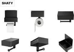 SHATY® WC Rolhouder - Toiletrolhouder - Opbergvak - Bakje - Plankje - Zonder Boren- WC Papier Houder - Toilet Papier Houder - Zwart - Badkameraccessoire - Toiletaccessoire - Inclusief Handoekhaak 16 SHATY® WC Rolhouder - Toiletrolhouder - Opbergvak - Bakje - Plankje - Zonder Boren- WC Papier Houder - Toilet Papier Houder - Zwart - Badkameraccessoire - Toiletaccessoire - Inclusief Handoekhaak -Badkamerartikelen Winkel 1200x856