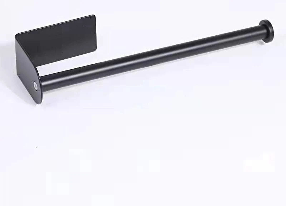 Wc Rolhouder Zonder Boren Toiletrolhouder Reserverolhouder 3 Rollen - Zwart - Badkamer Accessoires - RVS - Hangend 8 Wc Rolhouder Zonder Boren Toiletrolhouder Reserverolhouder 3 Rollen - Zwart - Badkamer Accessoires - RVS - Hangend - Afbeelding 6