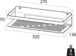 Tiger Caddy - Douchemand 32 Cm - Zwart -Badkamerartikelen Winkel 1200x889 1
