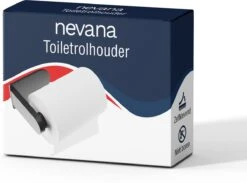 Nevana Toiletrolhouder - WC Rolhouder - Toiletpapier - Papier Rol Houder - Zelfklevend - Zonder Boren - Zwart - RVS 17 Nevana Toiletrolhouder - WC Rolhouder - Toiletpapier - Papier Rol Houder - Zelfklevend - Zonder Boren - Zwart - RVS -Badkamerartikelen Winkel 1200x891