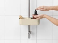 Brabantia ReNew Doucherek - Zonder Boren - Soft Beige -Badkamerartikelen Winkel 1200x899 2