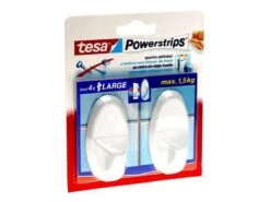 Tesa Powerstrips Haken Large - Wit - 2 Stuks -Badkamerartikelen Winkel 1200x900