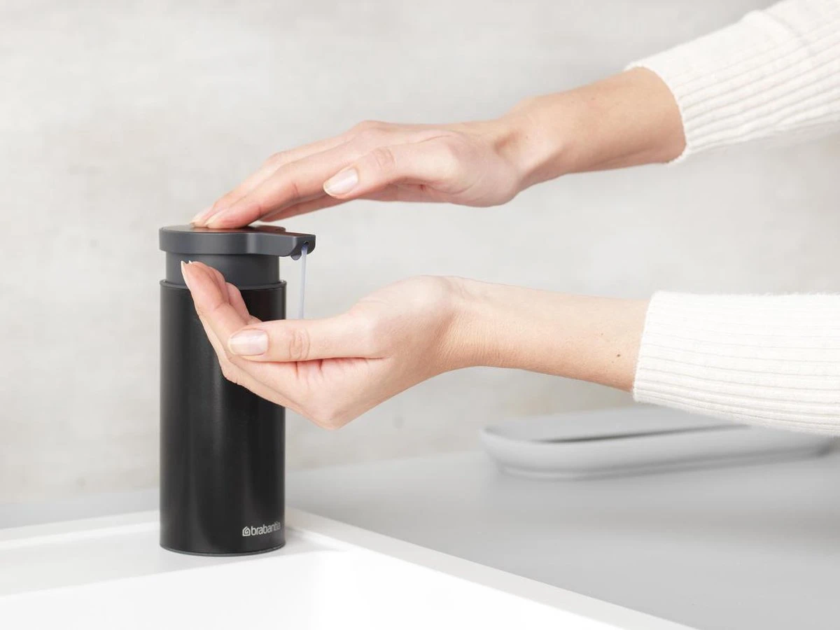 Brabantia Zeepdispenser - 200 Ml - Matt Black 7 Brabantia Zeepdispenser - 200 Ml - Matt Black - Afbeelding 5