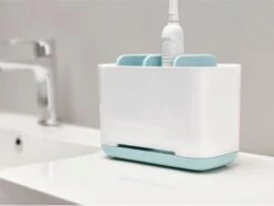 Joseph Joseph Badkamer Easy-Store Tandenborstelorganiser Large - 16.8x8.4x12.6 Cm - Creme/licht Blauw -Badkamerartikelen Winkel 1200x903 2