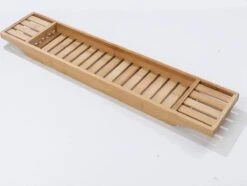 Merkloos Decopatent® Badrekje Voor Over Bad - 70 Cm - Bamboe Hout - Badrek - Badplank - Badbrug - Basic Bad Tafeltje Voor In Bad - Naturel -Badkamerartikelen Winkel 1200x905 6