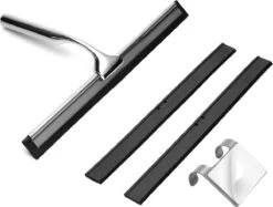 Douchewisser Met Ophanghaak En 2 Extra Strips - Raamwisser Voor Douche - Raamtrekker Chroom -Badkamerartikelen Winkel 1200x907 1