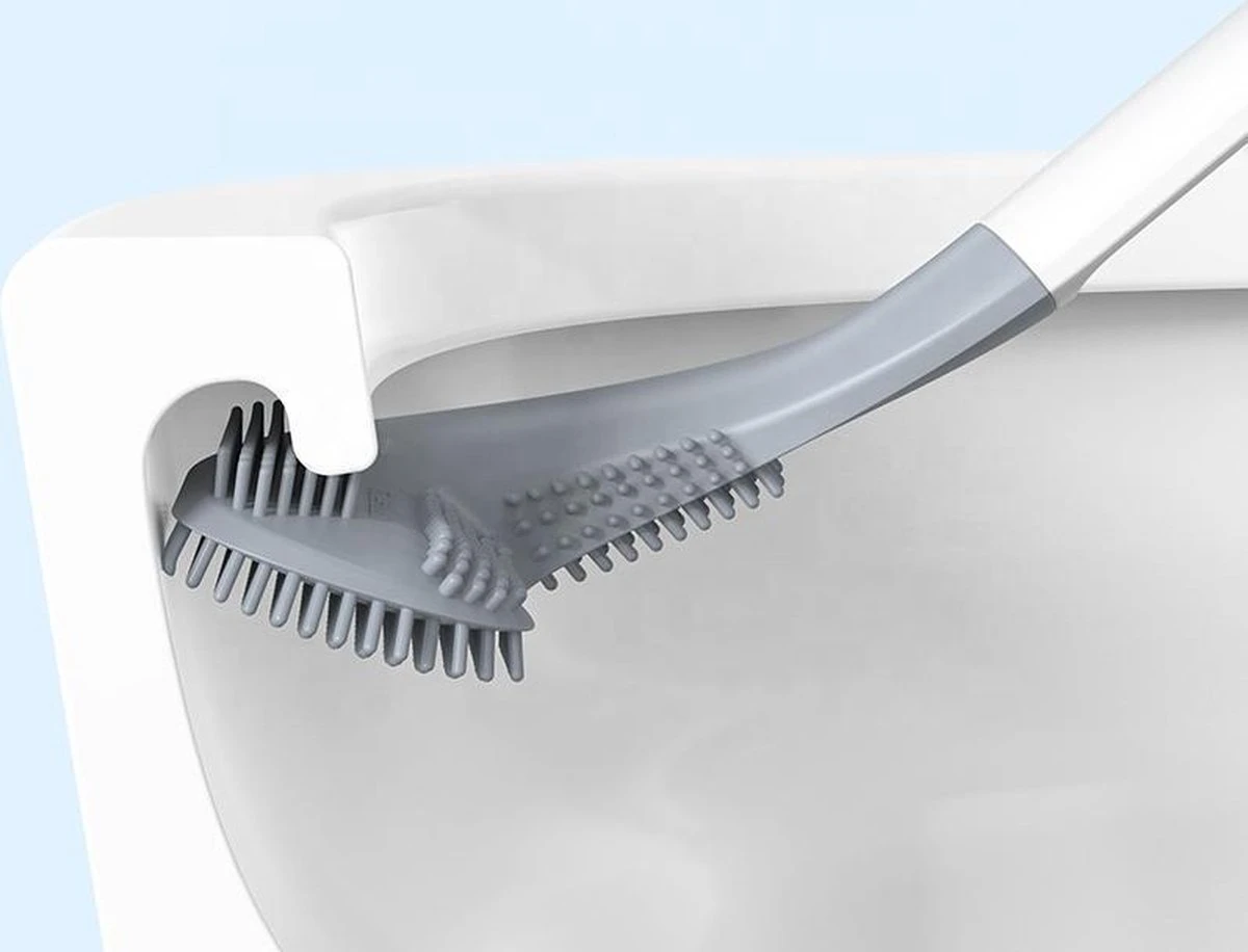 Bradey Toiletborstel Siliconen - WC Borstel Met Houder - Optimale Hygiëne - Golfclub-vorm - Komt In Alle Hoeken 11 Bradey Toiletborstel Siliconen - WC Borstel Met Houder - Optimale Hygiëne - Golfclub-vorm - Komt In Alle Hoeken - Afbeelding 9