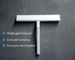 Douchewisser Wit Met Magneetstrip - Badkamer Accessoires - Raamwisser - Trekker Douche - Silicone - 21cm X 20cm -Badkamerartikelen Winkel 1200x959