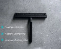 Douchewisser Zwart Met Magneetstrip - Badkamer Accessoires - Raamwisser - Trekker Douche - Silicone - 21cm X 20cm -Badkamerartikelen Winkel 1200x960 4