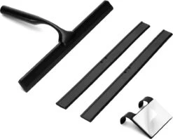 Douchewisser Met Ophanghaak En 2 Extra Strips - Raamwisser Voor Douche - Raamtrekker Zwart 18 Douchewisser Met Ophanghaak En 2 Extra Strips - Raamwisser Voor Douche - Raamtrekker Zwart -Badkamerartikelen Winkel 1200x961 1