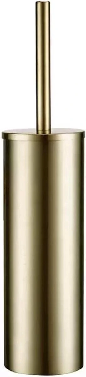 Toiletborstel Met Houder - Vrijstaand - Toiletborstelhouder - Goud - Wc Borstel Met Houder - RVS - Zonder Boren 3 Toiletborstel Met Houder - Vrijstaand - Toiletborstelhouder - Goud - Wc Borstel Met Houder - RVS - Zonder Boren