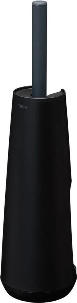 Tiger Tess - Toiletborstelhouder Vrijstaand Met Swoop® Borstel Flexibel - Zwart / Antraciet