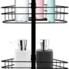 SensaHome Telescopisch Douche Rek Met 4 Lagen - Verstelbaar Bad / Douche Hoekrek Opbergrek - Uitschuifbaar Van 145-250 Cm - Zwart -Badkamerartikelen Winkel 324x1200 1