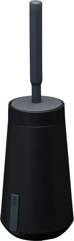 Tiger Tess - Toiletborstelhouder Met Swoop® Borstel Flexibel - Zwart / Antraciet
