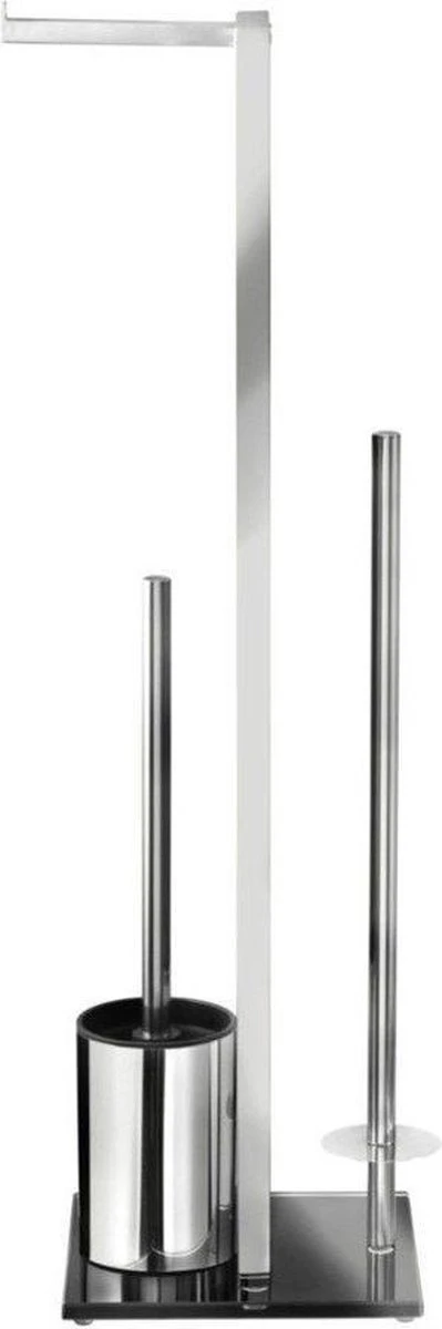 WENKO Toiletbutler Rivalta RVS Glanzend - Toiletborstel Met Houder, Toiletrolhouder En Reserverolhouder 10 WENKO Toiletbutler Rivalta RVS Glanzend - Toiletborstel Met Houder, Toiletrolhouder En Reserverolhouder - Afbeelding 9