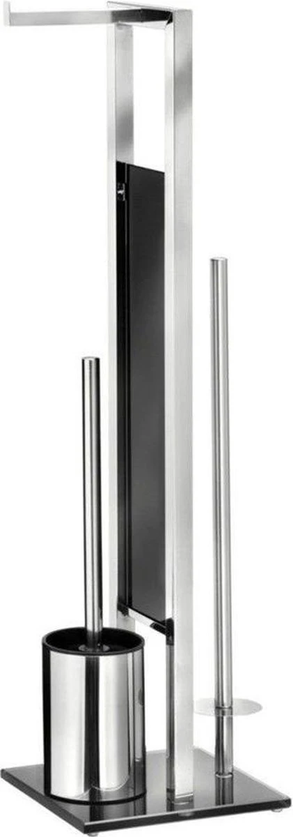 WENKO Toiletbutler Rivalta RVS Glanzend - Toiletborstel Met Houder, Toiletrolhouder En Reserverolhouder 9 WENKO Toiletbutler Rivalta RVS Glanzend - Toiletborstel Met Houder, Toiletrolhouder En Reserverolhouder - Afbeelding 8