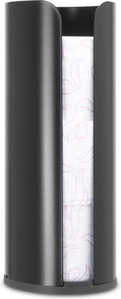 Brabantia ReNew Reserverolhouder - Matt Black -Badkamerartikelen Winkel 486x1200