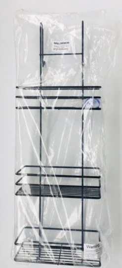 Ball Design Zwart Doucherek-3 Laags Hangend-Zonder Boren-Zwart -Badkamerartikelen Winkel 546x1200 1