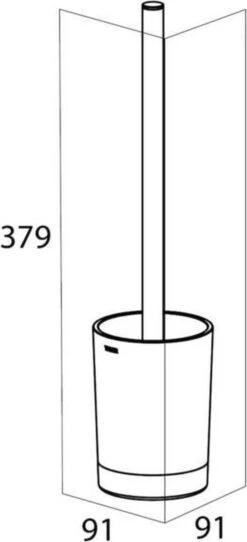 Tiger Tune - Toiletborstel Met Houder Vrijstaand - Zwart Metaal Geborsteld / Zwart -Badkamerartikelen Winkel 547x1200 2