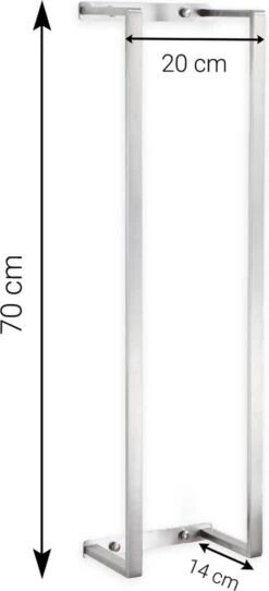 VDN Stainless Handdoekrek - Handdoekrek Badkamer - RVS - Handdoekenrek - Handdoekhouder -Badkamerartikelen Winkel 547x1200