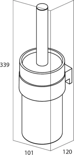 Tiger Bold - Toiletborstel Met Houder - Zwart 16 Tiger Bold - Toiletborstel Met Houder - Zwart -Badkamerartikelen Winkel 577x1200