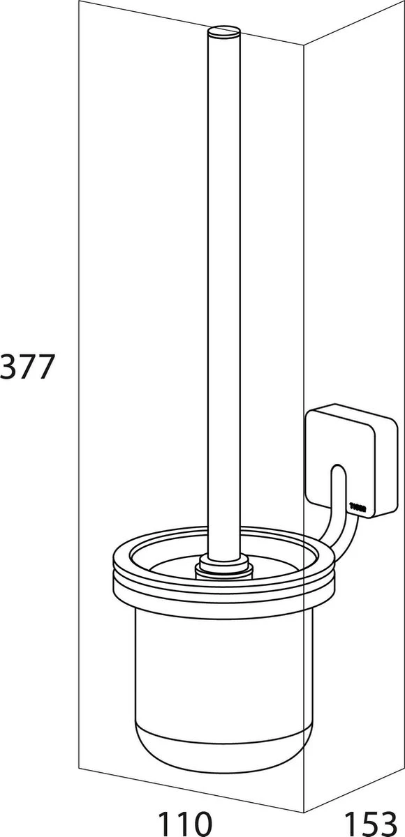 Tiger Impuls Toiletborstel Met Houder - RVS Geborsteld 7 Tiger Impuls Toiletborstel Met Houder - RVS Geborsteld - Afbeelding 5
