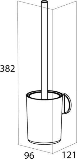 Tiger Tune - Toiletborstel Met Houder - RVS Geborsteld / Zwart -Badkamerartikelen Winkel 583x1200 1