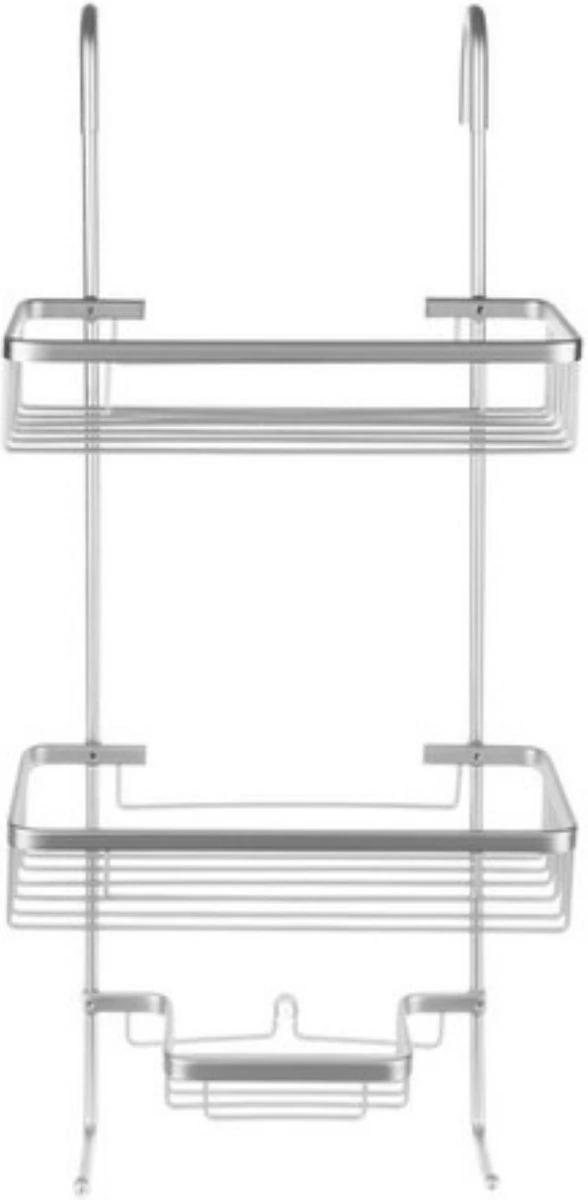 Recalma Doucherek 3 Laags - Monteren Zonder Boren - Zilver - Zuignap - Ook Voor Grote Flessen - Opbergrek Douche - 3 Etages 8 Recalma Doucherek 3 Laags - Monteren Zonder Boren - Zilver - Zuignap - Ook Voor Grote Flessen - Opbergrek Douche - 3 Etages - Afbeelding 6