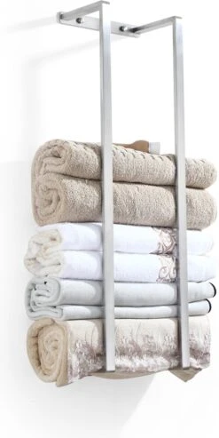 VDN Stainless Handdoekrek - Handdoekrek Badkamer - RVS - Handdoekenrek - Handdoekhouder
