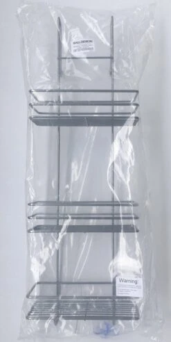 Ball Design Chroom Doucherek-3 Laags-hangend-Doucherek Zonder Boren -Badkamerartikelen Winkel 602x1200 1