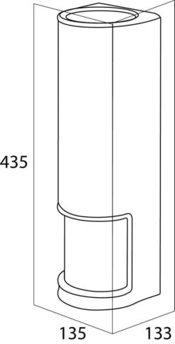 Tiger Palma Reserverolhouder - Wit -Badkamerartikelen Winkel 611x1200 1