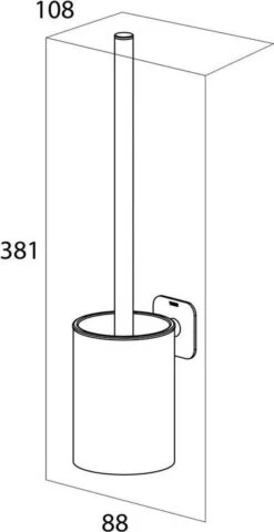 Tiger Colar - Toiletborstel Met Houder - Zwart -Badkamerartikelen Winkel 617x1200 1