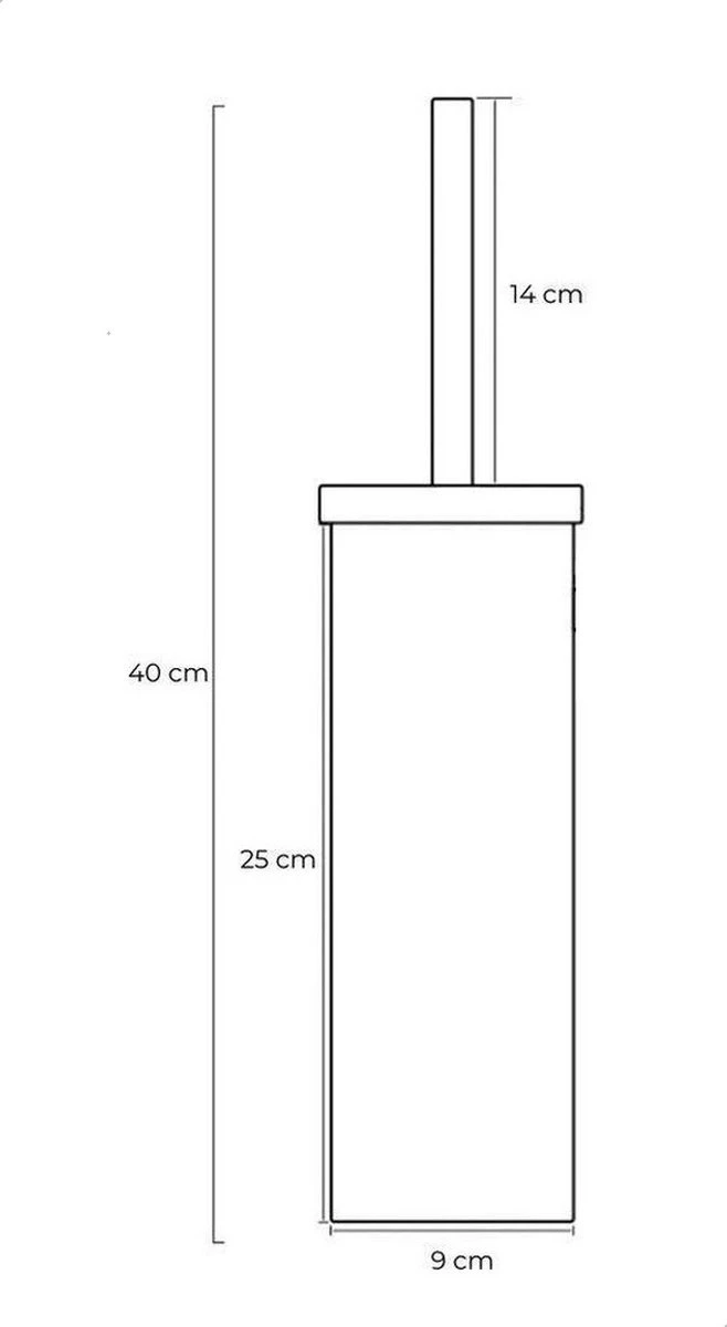 Toiletborstel Met Houder - Vrijstaand - Toiletborstelhouder - Goud - Wc Borstel Met Houder - RVS - Zonder Boren 7 Toiletborstel Met Houder - Vrijstaand - Toiletborstelhouder - Goud - Wc Borstel Met Houder - RVS - Zonder Boren - Afbeelding 5