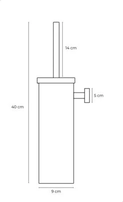 LIVINQ Toilet Borstel Houder Chroom - Wc Borstel Houder - Toiletborstelhouder Hangend -Badkamerartikelen Winkel 730x1200