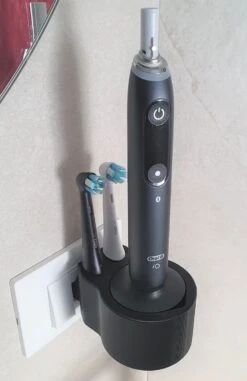 Oral-B IO Series 7 8 9 Elektrische Tandenborstelhouder- Opzetborstelhouder - Kabelloos Opladen - Badkamer Accessoires - Zonder Boren - Wit -Badkamerartikelen Winkel 778x1200