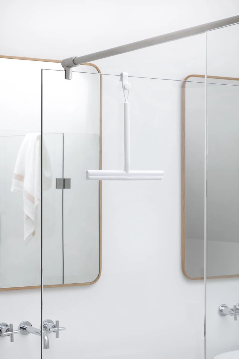 Brabantia ReNew Douchewisser - Met Deurhaak - White 4 Brabantia ReNew Douchewisser - Met Deurhaak - White - Afbeelding 2