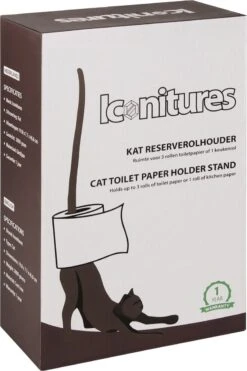 KAT Reserverolhouder - Toiletrolstandaard - Keukenrolhouder - WC Rolhouder Staand - Toiletrolhouder Staand - Reserverolhouders - Poes -Badkamerartikelen Winkel 800x1200 37
