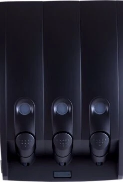 Aquathof, Zeepdispenser, Mat Zwart, 3 Kamer, 3 Reservoirs, 3x350ml, Hangend, Wandmontage -Badkamerartikelen Winkel 810x1200 2