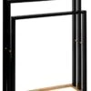 Handdoekrek Badkamer - Handdoekrek - Handdoekladder - Handdoekrek Zonder Boren - Handdoekrek Vrijstaand - Handdoekenrek Badkamer - Handdoekenrek Vrijstaand - Handdoekenrek - Handdoekenladder - Zwart - Hout - Zonder Boren -Badkamerartikelen Winkel 841x1200