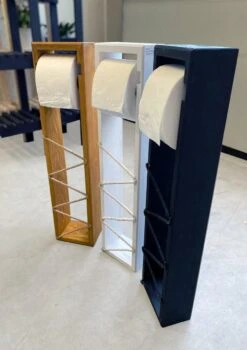 Beckenbau - Wc Rolhouder - Wc Rolhouder Staand - Incl. Afroller - 58 Cm - Zwart -Badkamerartikelen Winkel 848x1200 3