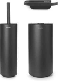 Brabantia MindSet Toiletaccessoires Set Van 3 - Mineral Infinite Grey