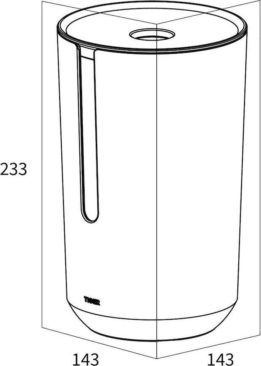 Tiger Tess - Reserverolhouder Met Deksel - Vrijstaand - Zwart / Antraciet 10 Tiger Tess - Reserverolhouder Met Deksel - Vrijstaand - Zwart / Antraciet - Afbeelding 8