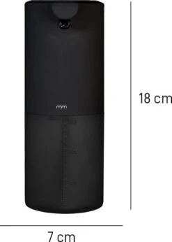 MikaMax Automatische Zeepdispenser - Zeeppompje - Oplaadbaar - Foam Technologie - Infrarood Sensor - Mat Zwart - 350ml -Badkamerartikelen Winkel 857x1200 1