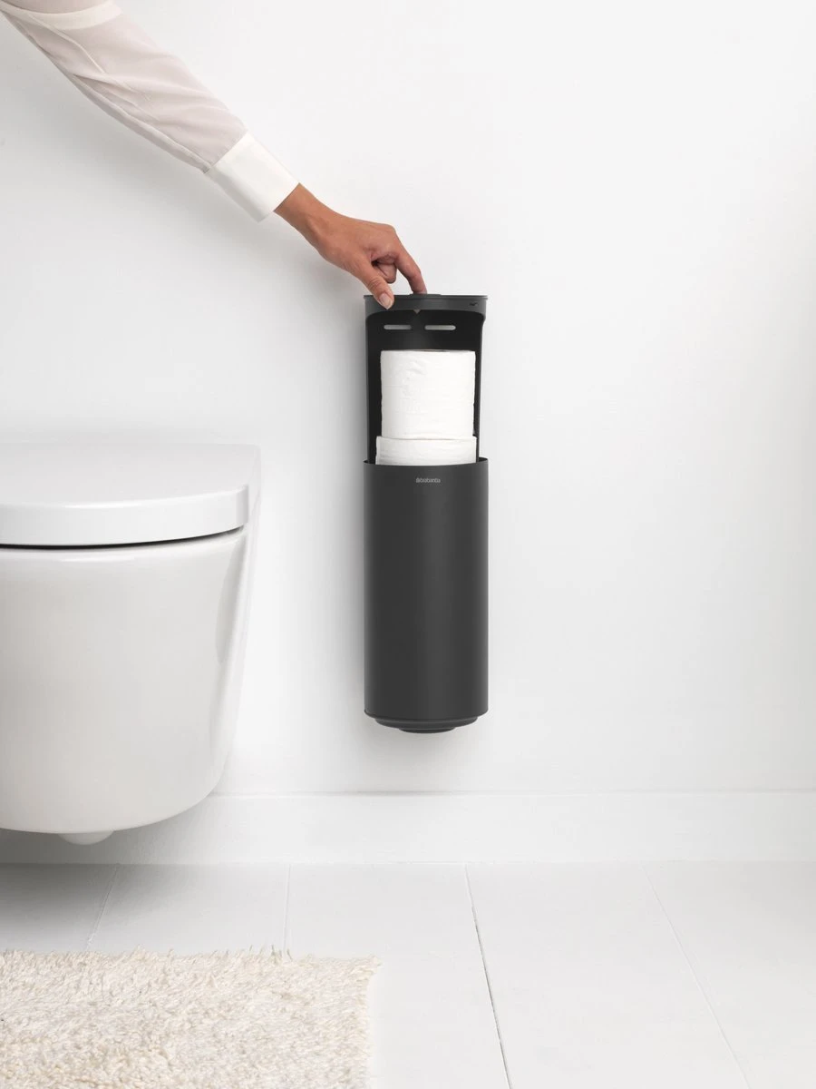 Brabantia MindSet Reserverolhouder - Mineral Infinite Grey 5 Brabantia MindSet Reserverolhouder - Mineral Infinite Grey - Afbeelding 3